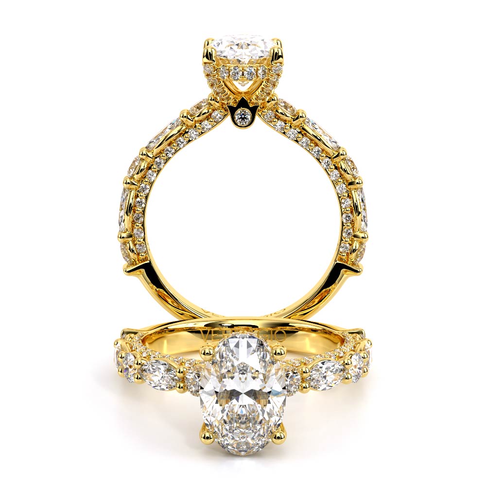 Verragio Pave Oval Engagement Ring