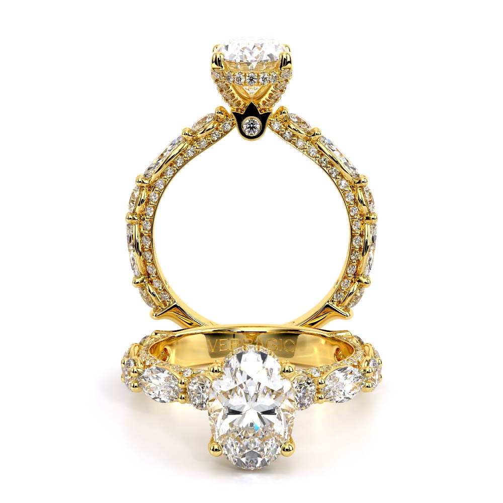 Verragio Pave Oval Engagement Ring
