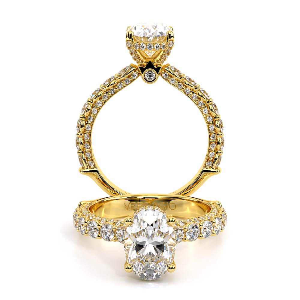 Verragio Pave Oval Engagement Ring