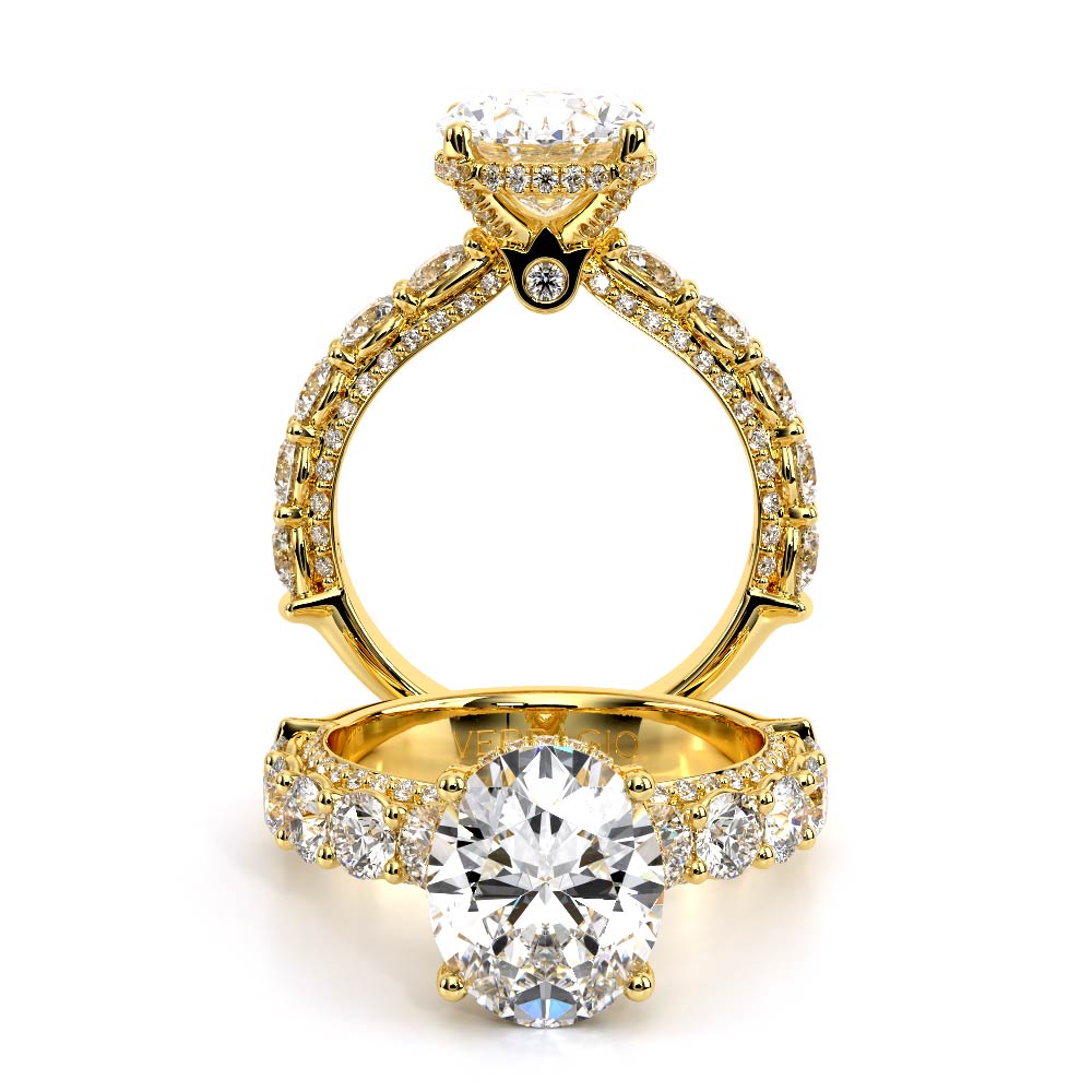 Verragio Pave Oval Engagement Ring