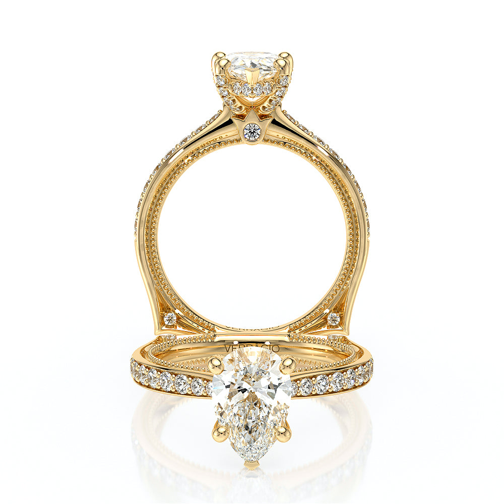 Verragio Halo Pear Engagement Ring