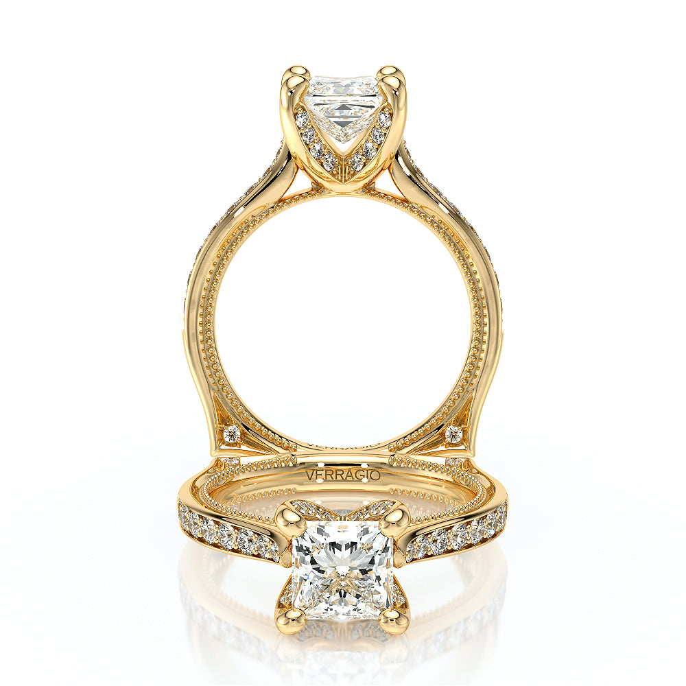 Verragio Halo Princess Engagement Ring