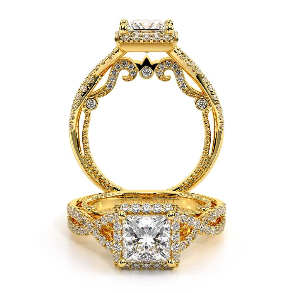 Verragio Halo Princess Engagement Ring