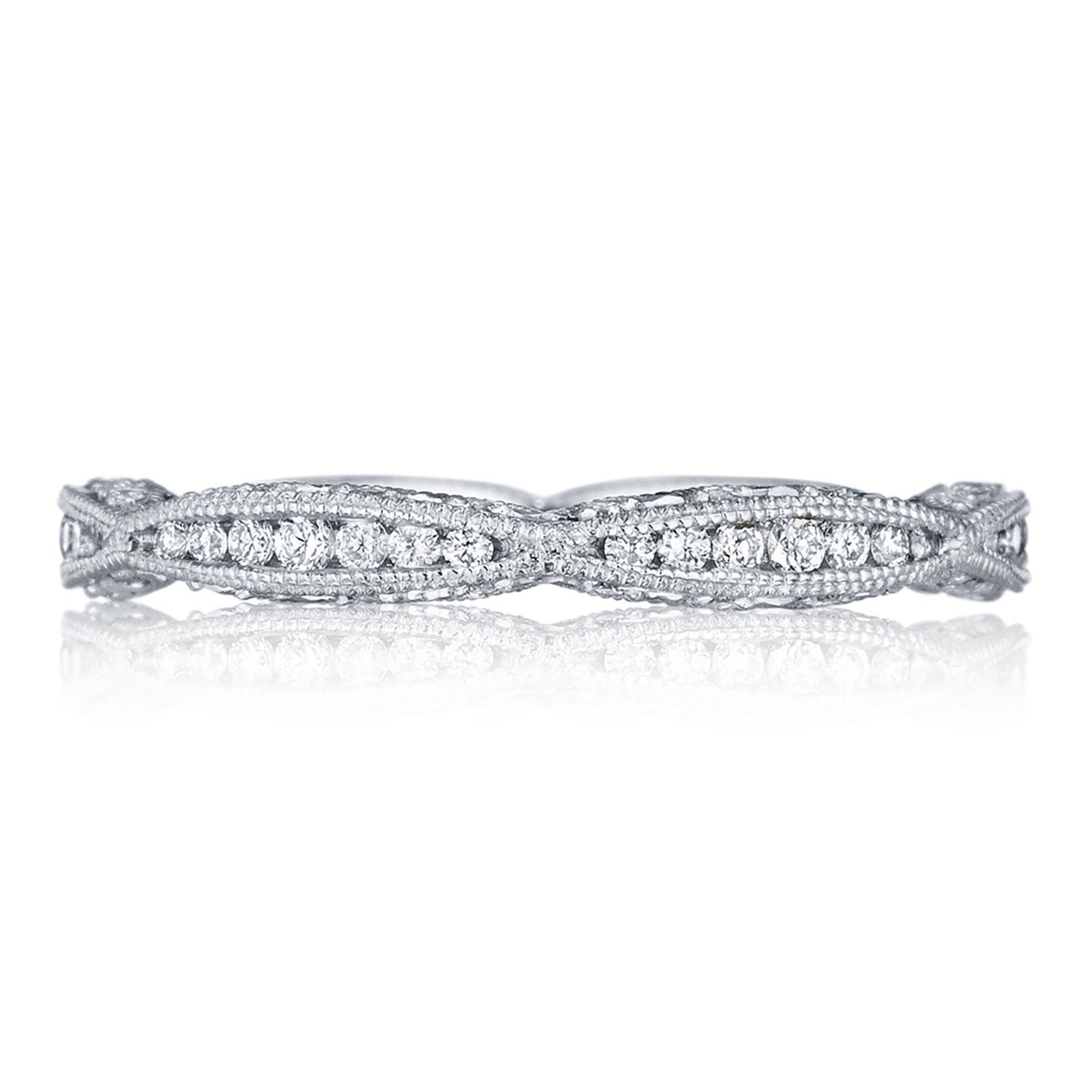 Twist with Diamond Accent Wedding Band