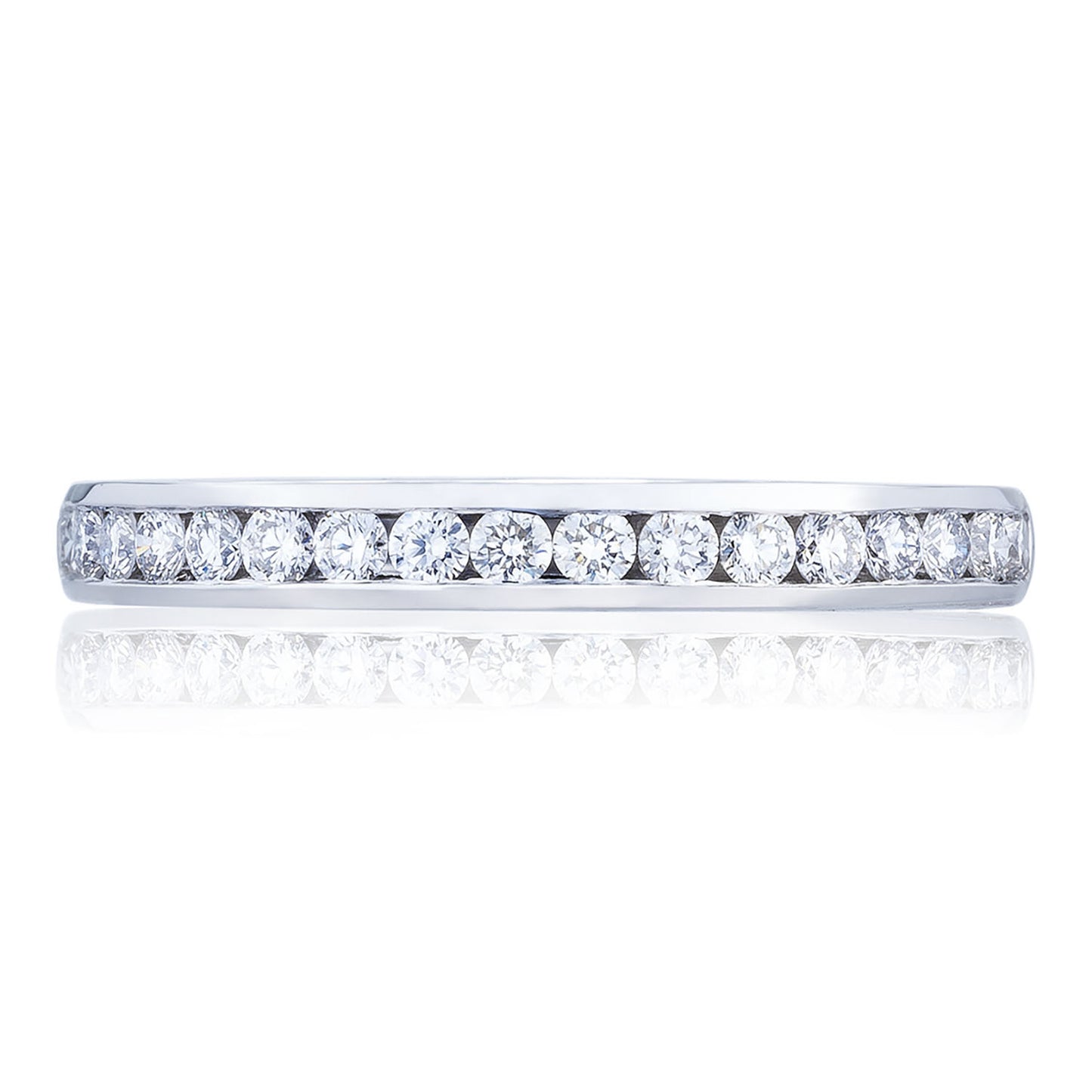 Channel Set Wedding Band
