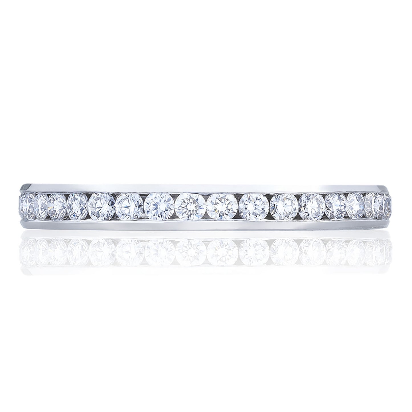 Channel Set Wedding Band