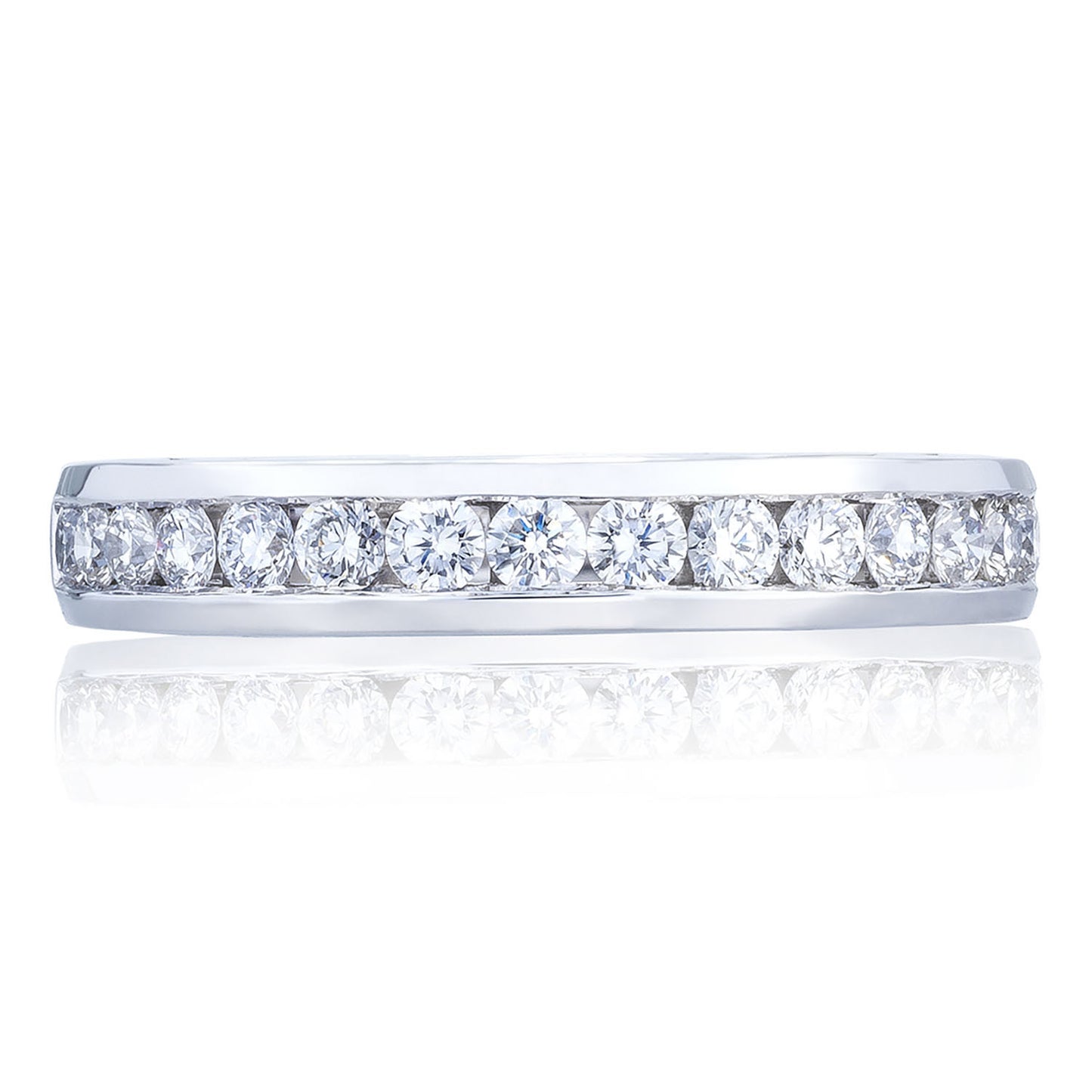 Channel Set Wedding Band
