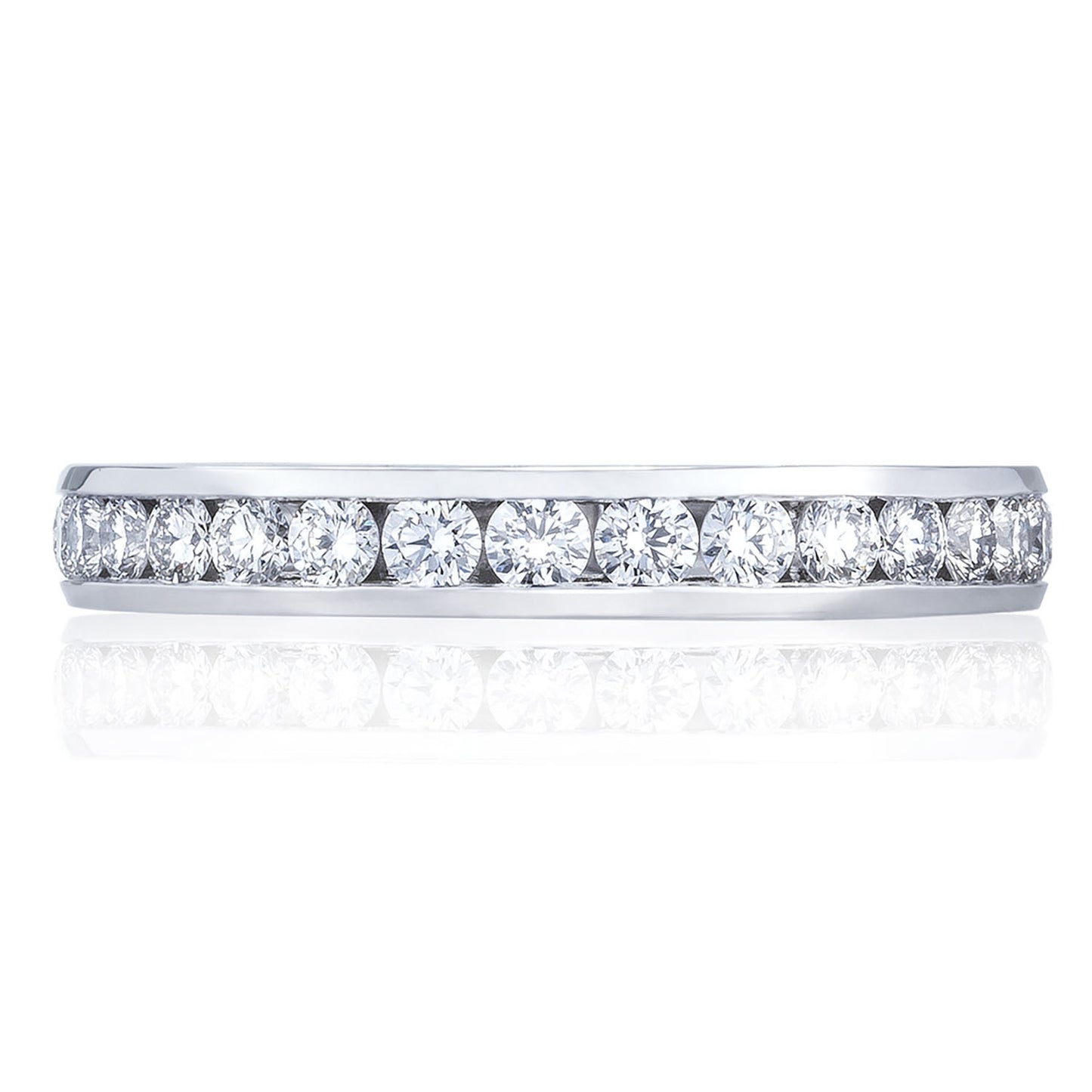 Channel Set Wedding Band