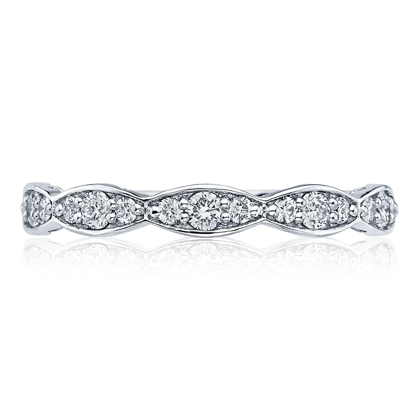 Marquise Design Wedding Band - 2.5mm