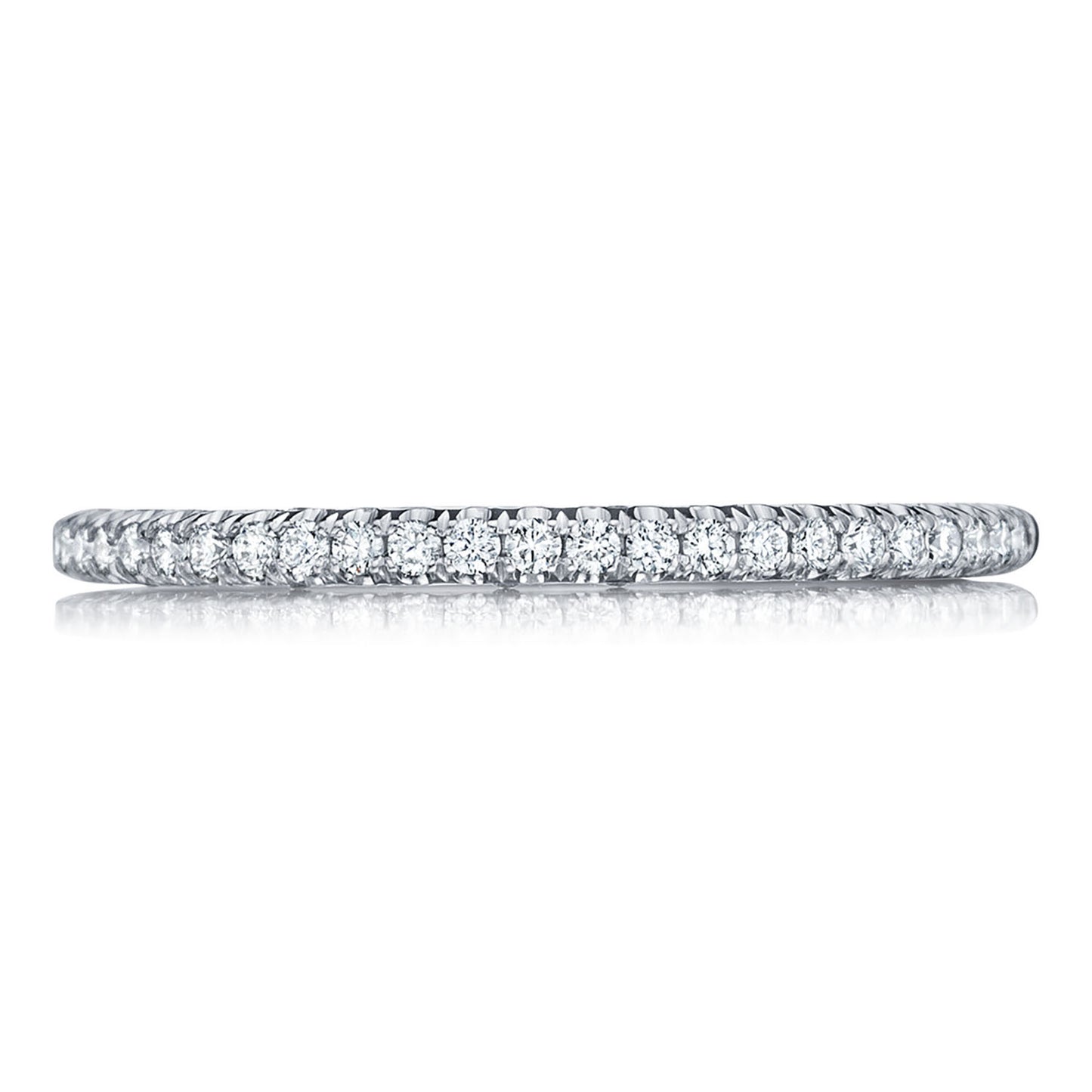 French Pavé Diamond Wedding Band - 1.5mm