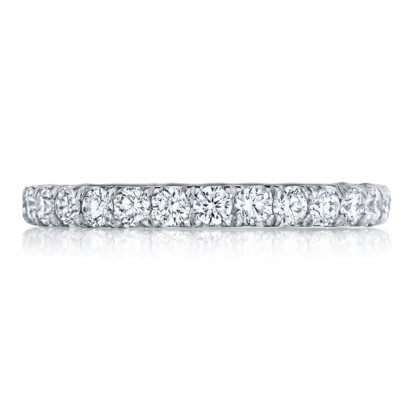 French Pavé Diamond Wedding Band - 2.5mm