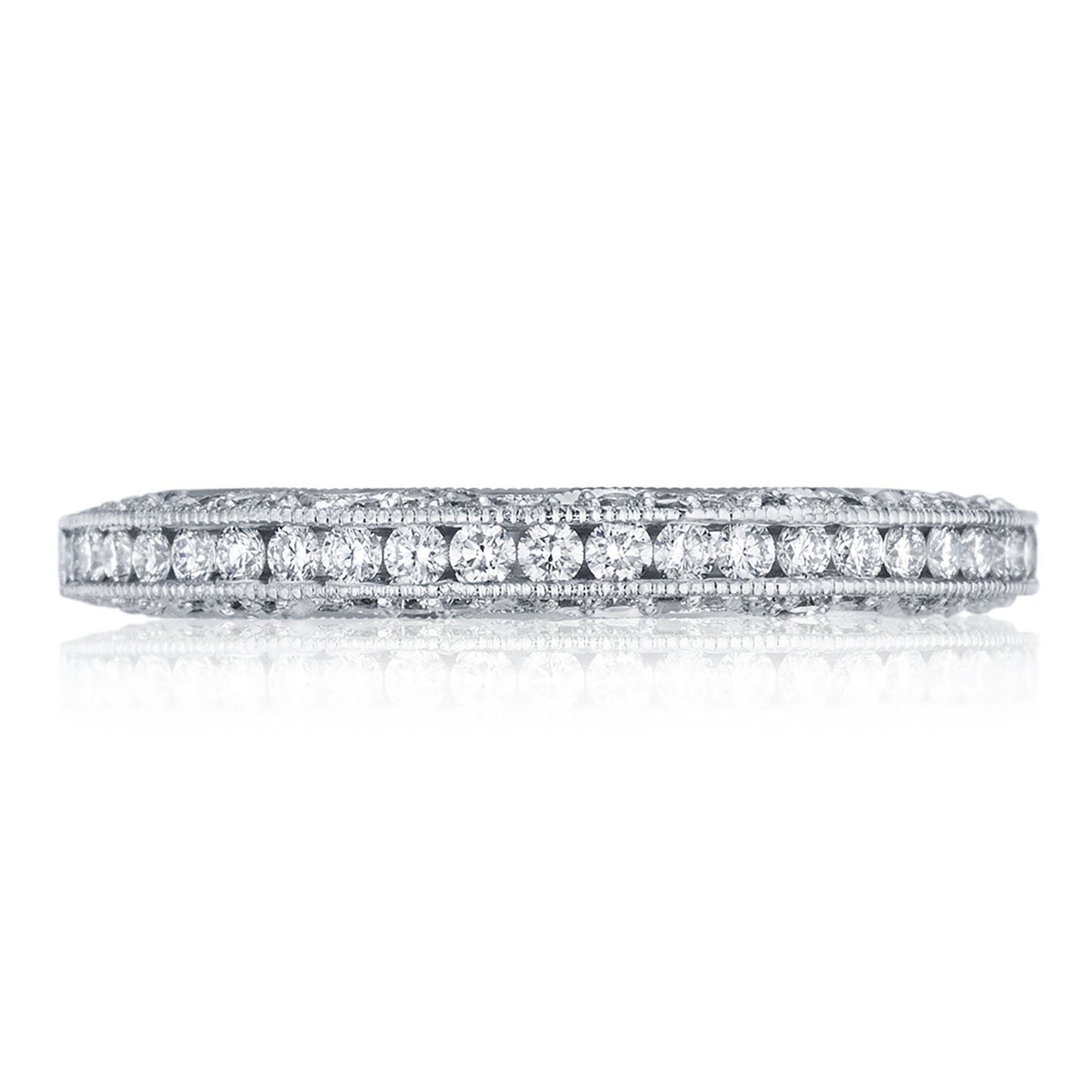 Channel Set Wedding Band