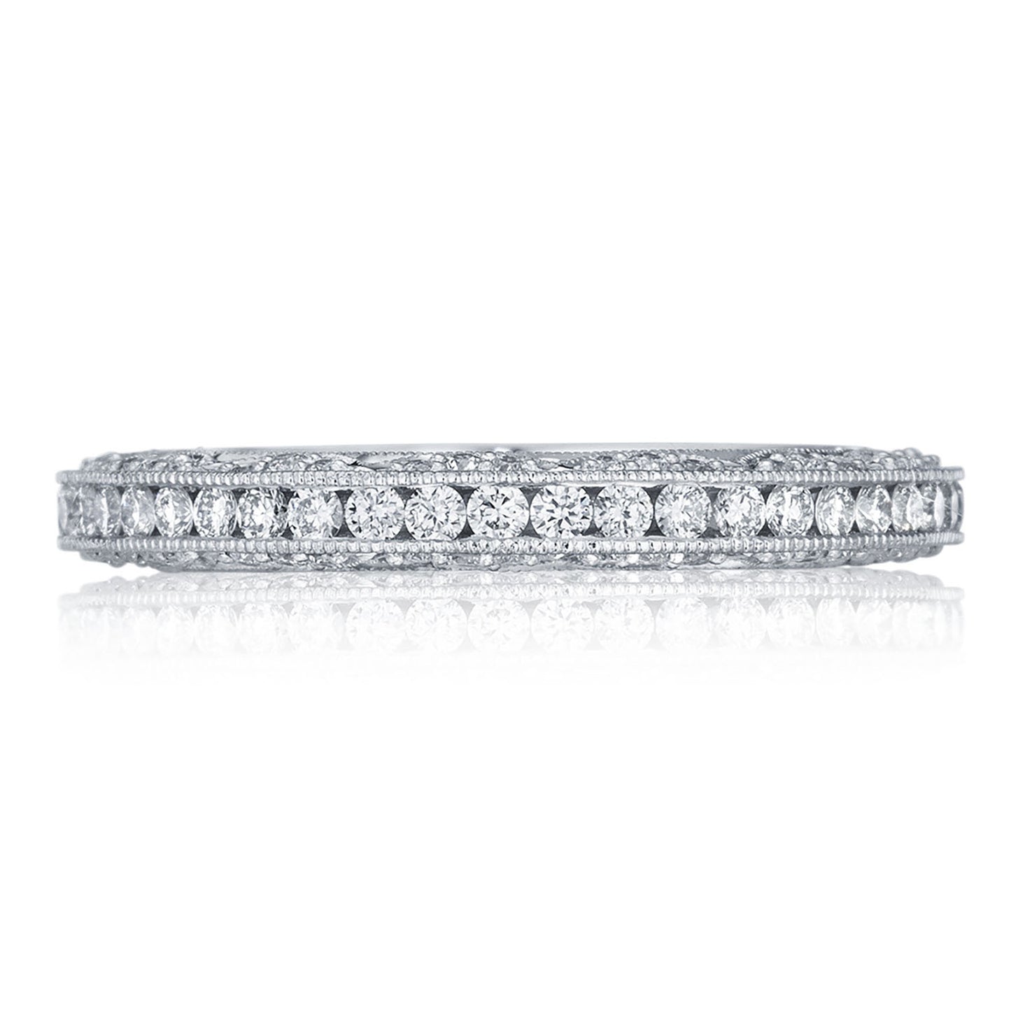 Channel Set Wedding Band