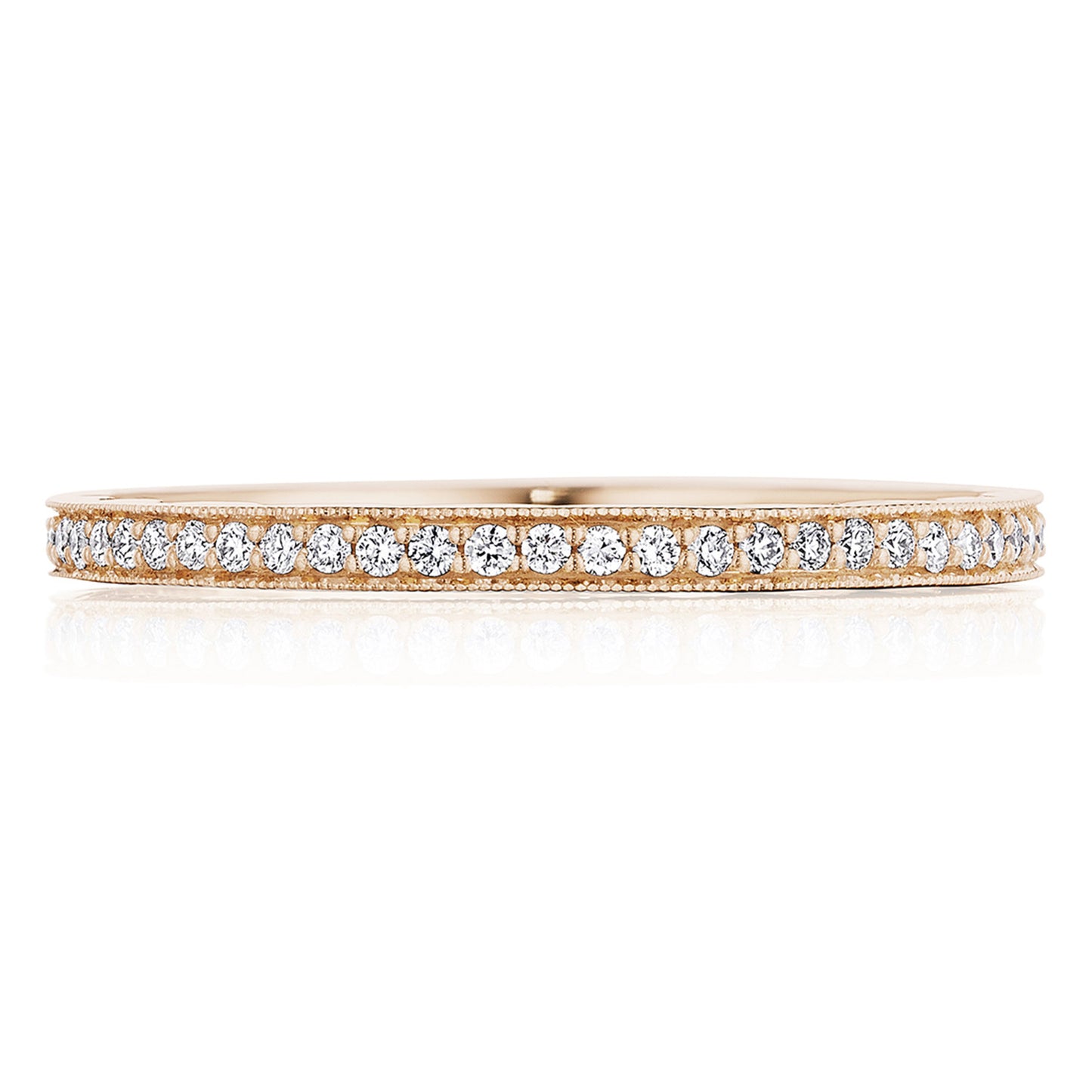 French Pavé Diamond Wedding Band