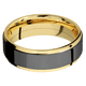 14K Yellow Gold with Polish , Polish Finish and Zirconium Inlay
