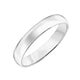 Goldman 14k White Gold Men's 4mm High Polished Wedding Band