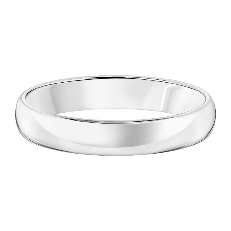 Goldman 14k White Gold Men's 4mm High Polished Wedding Band