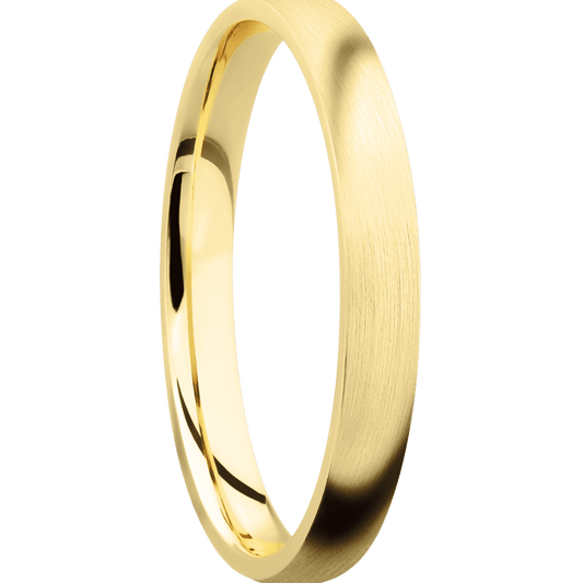 14K Yellow Gold with Satin Finish