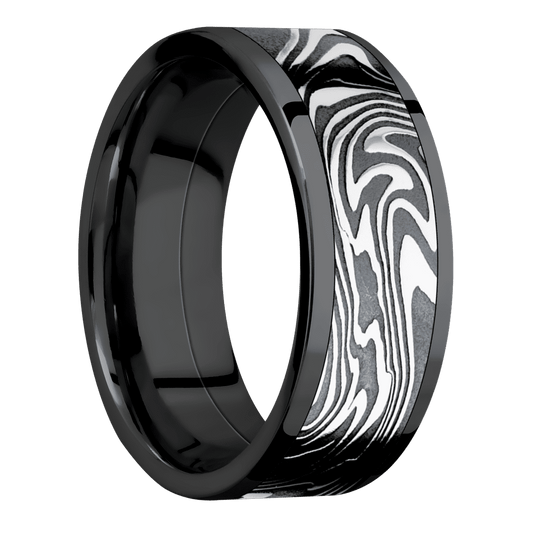 Zirconium with Polish Finish and Kinetic Inlay