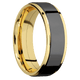 14K Yellow Gold with Polish , Polish Finish and Zirconium Inlay