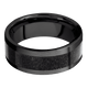 Zirconium with Satin Finish and Dinosaur Bone Black Inlay