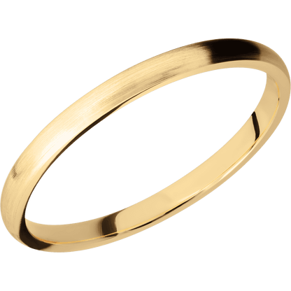 14K Yellow Gold with Satin Finish