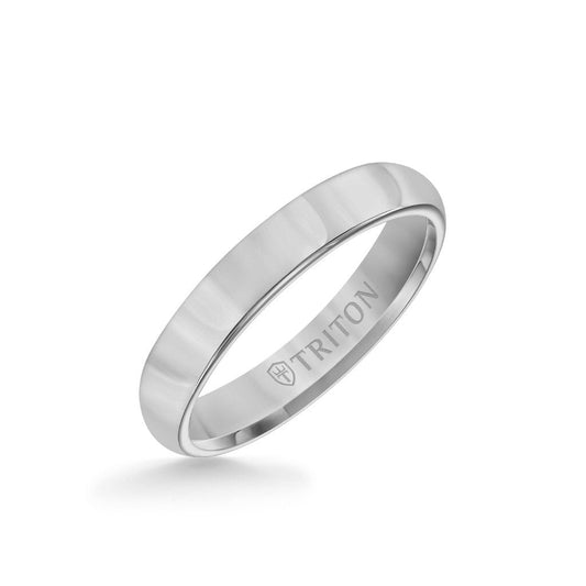 4MM Tungsten Carbide Ring - Bright Finish and Flat Edge