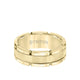 8MM Tungsten Carbide Ring - Flat Brushed Center and Link Edge