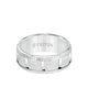 9MM Tungsten Carbide Ring - Vertical Cut Center and Coin Edge