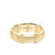 7MM Tungsten Carbide Ring - Brushed Vertical Center and Round Edge