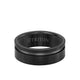 8MM Tungsten Carbide Ring - Satin Finish and Asymmetrical Channel