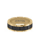 7MM Tungsten Black DLC Ring - T-Link Design
