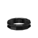 6MM Titanium Ring with Faceted Beveled Edge and Sandblasted Finish