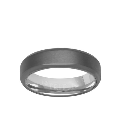 6MM Tantalum Ring - 14k Gold Inside Sleeve and Bright Edge