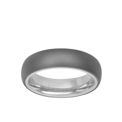 6MM Tantalum Ring - 14k Gold Inside Sleeve and Dome Profile