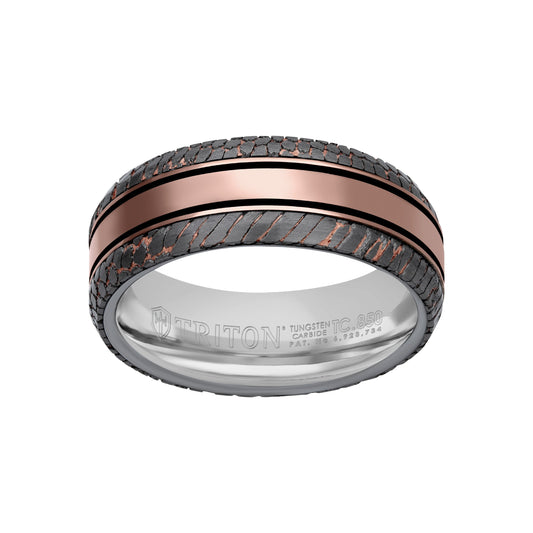 8MM Tungsten Carbide Ring - Superconductor Center Line and Rounded Edge