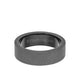7MM Tungsten RAW Ring - Sandblasted With Inside Shine and Flat Edge