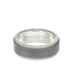 8MM Tungsten RAW+ 18K Matte Gold Ring - Sandblasted Center and Step Edge