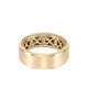 8MM Men's Contemporary Wedding Band - Bright Brush Finish and Bevel Edge with Inside Infinity Pattern and Rope Edge