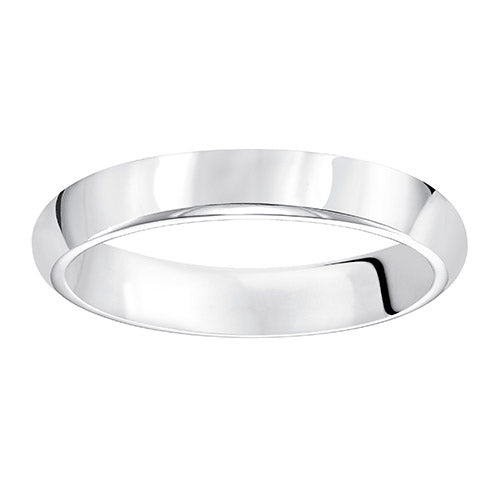 Goldman Platinum Men's 4mm High Polished Wedding Band