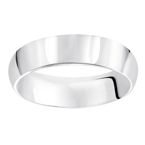 Goldman Platinum Men's 6mm High Polished Wedding Band