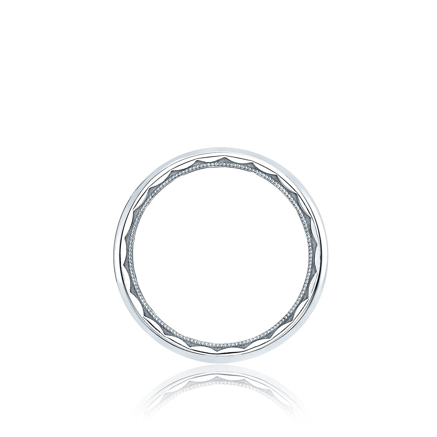 Tacori 18k White Gold Sculpted Crescent Wedding Band