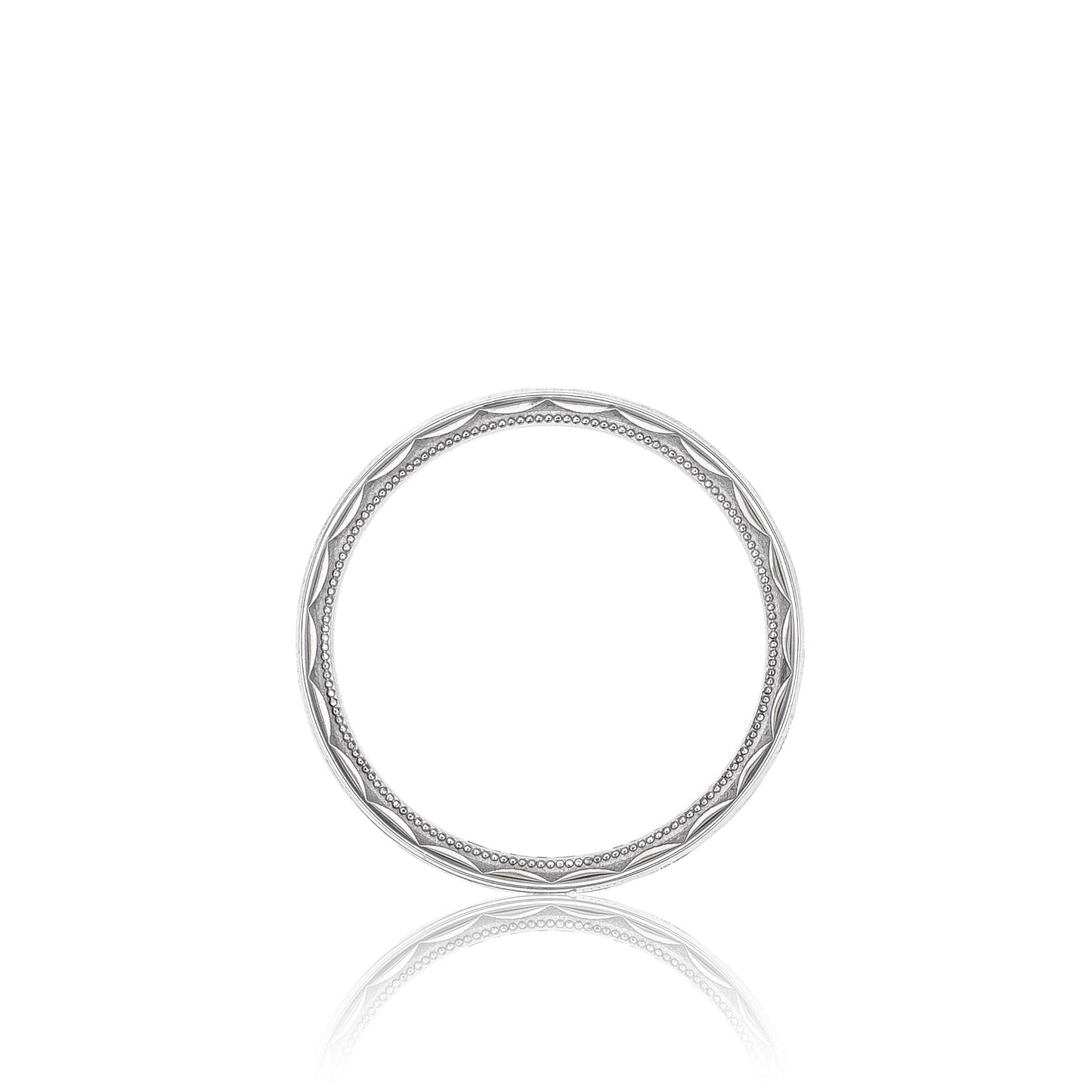 Tacori 18k White Gold 5mm Sculpted Crescent Wedding Band