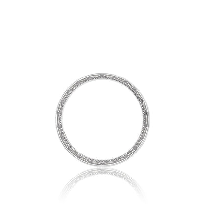 Tacori 18k White Gold 7mm Sculpted Crescent Wedding Band