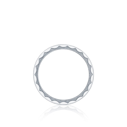 Tacori Platinum 8mm Sculpted Crescent Wedding Band