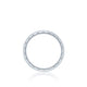 Tacori Platinum 5mm Sculpted Crescent Diamond Wedding Band (0.32  CTW)