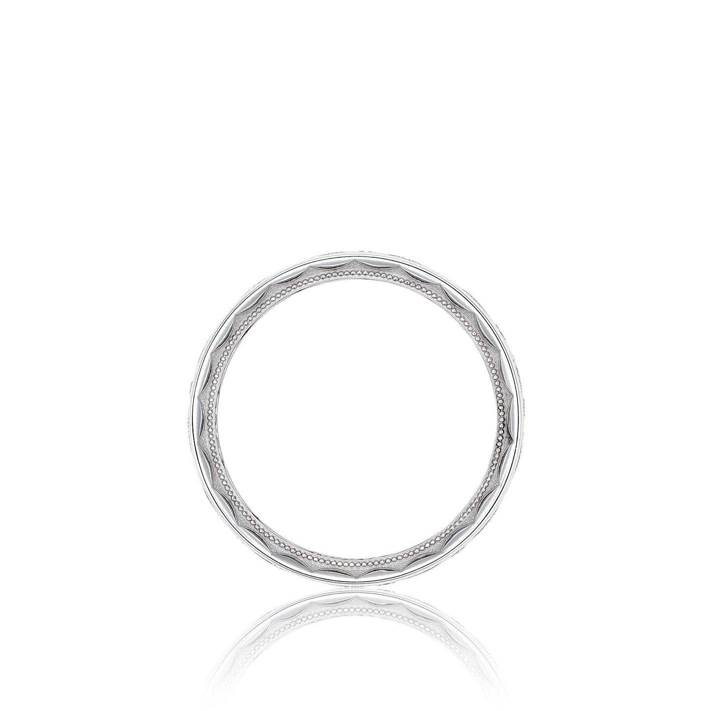 Tacori White Gold Sculpted Crescent Diamond Wedding Band (0.8  CTW)