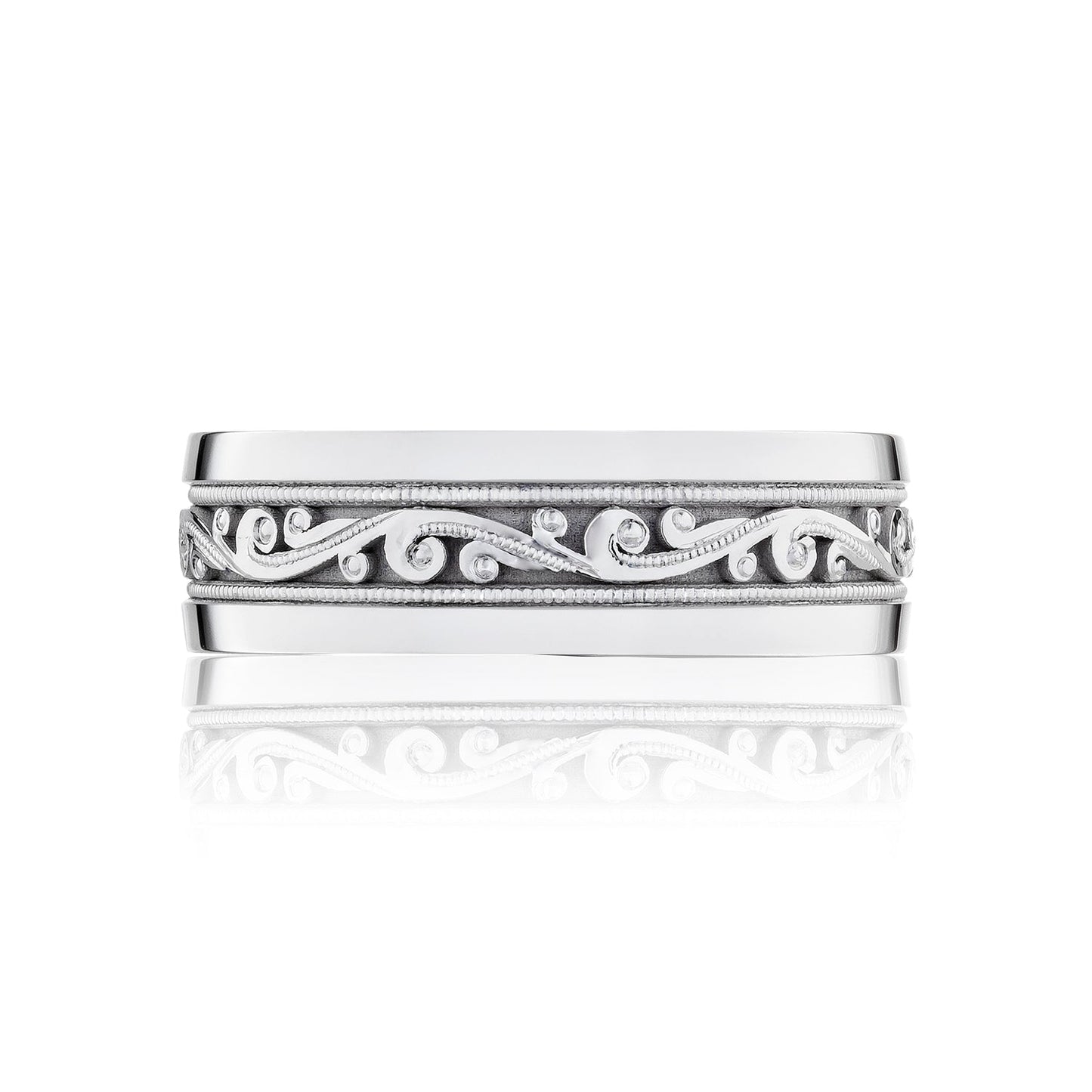 Tacori Sculpted Crescent Diamond Wedding Band