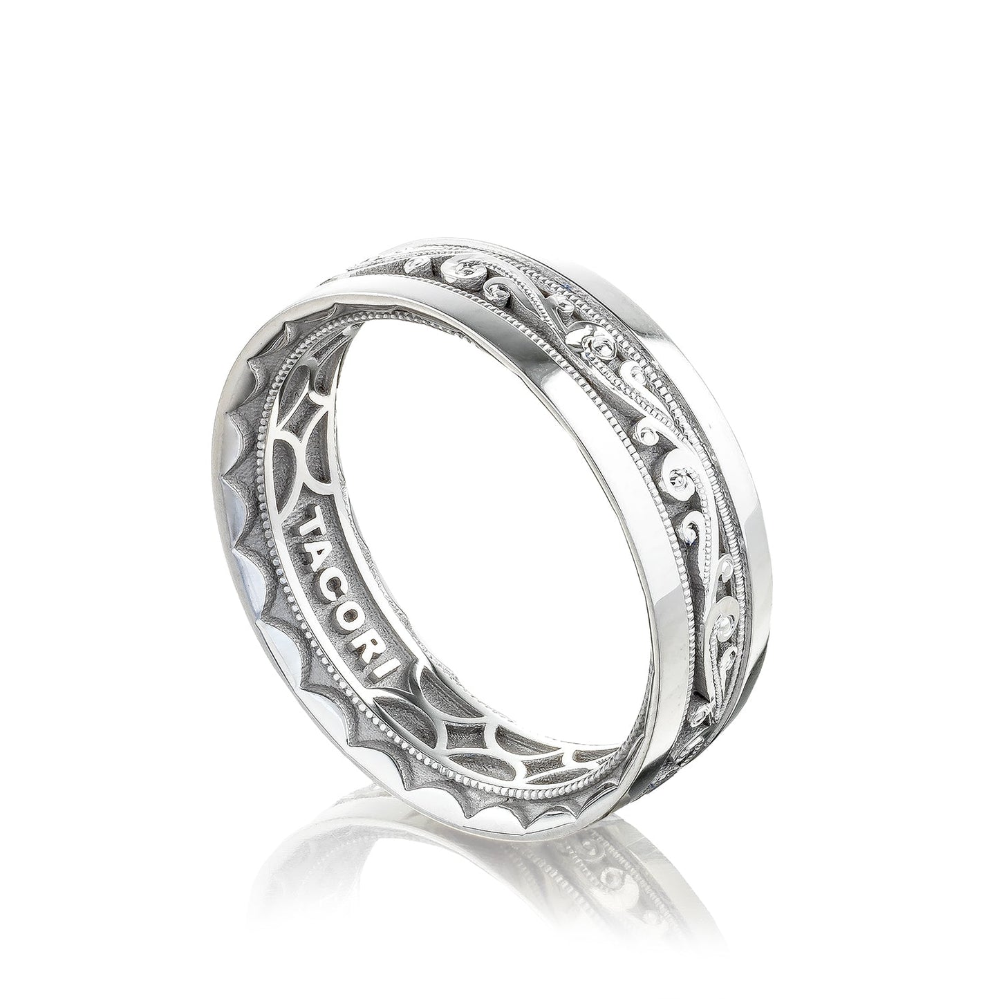 Tacori Sculpted Crescent Diamond Wedding Band