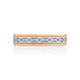 Tacori Sculpted Crescent Wedding Band 18k White & Rose Gold
